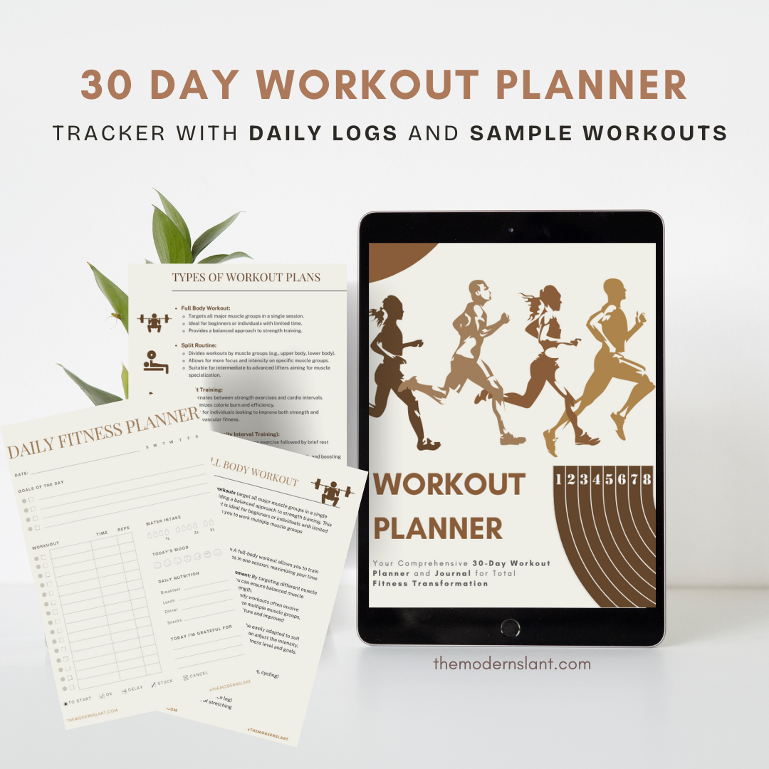 Daily Workout Digital & Printable Tracker/Planner