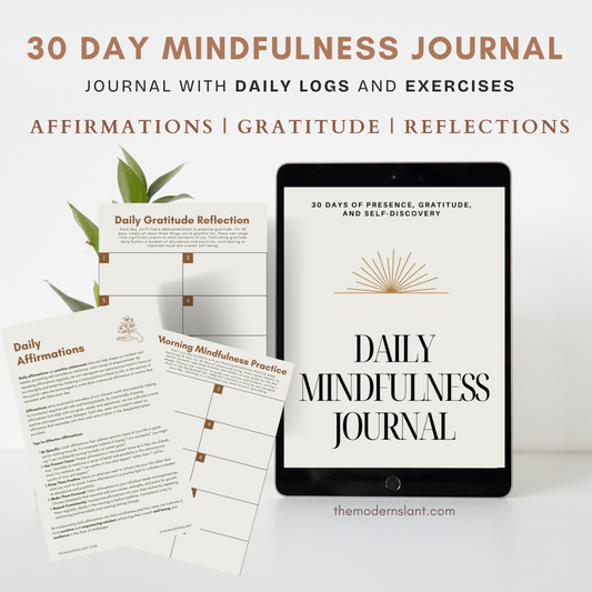 Daily Mindfulness Digital & Printable Journal